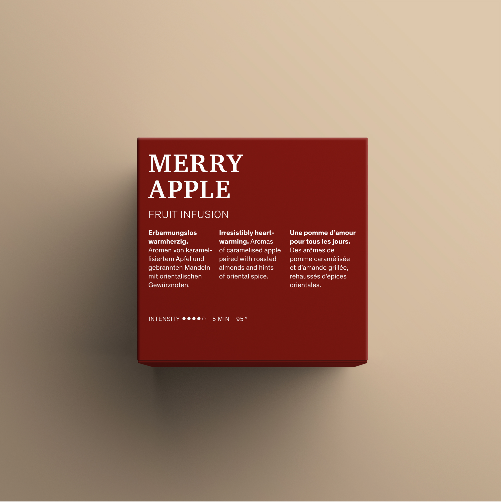 Merry Apple Teeverpackung Rückseite